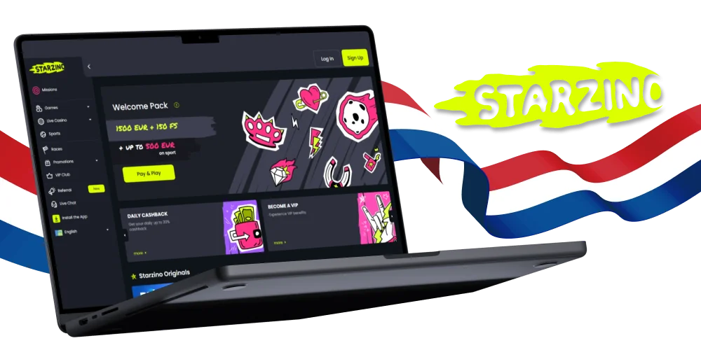 Plaats weddenschappen op sport en speel casinospellen bij Starzino in Nederland